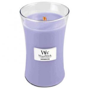 WoodWick Lavender Spa Candle in jar