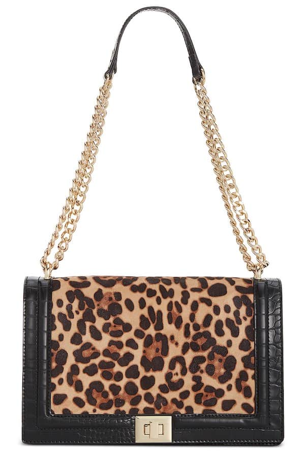 inc ajae leopard crossbody purse
