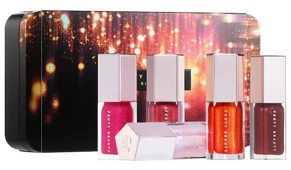 fenty beauty glossy posse mini gloss bomb set