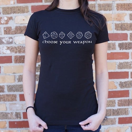 Choose Your Weapon gaming t-shirt