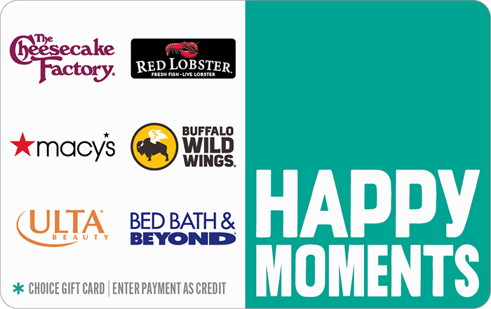 Choice Gift Card - Happy Moments