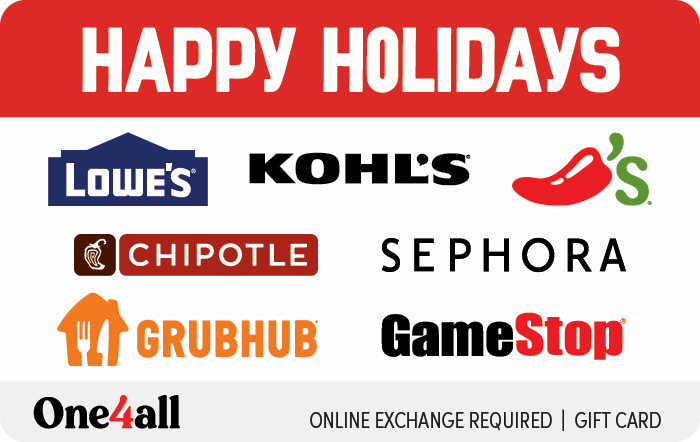 One4all Gift Card - Happy Holidays
