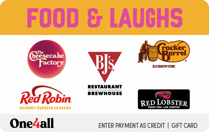 One4all Gift Card - Food & Laughs