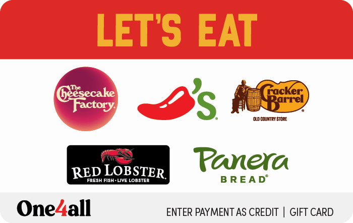 One4all Gift Card - Let's Eat
