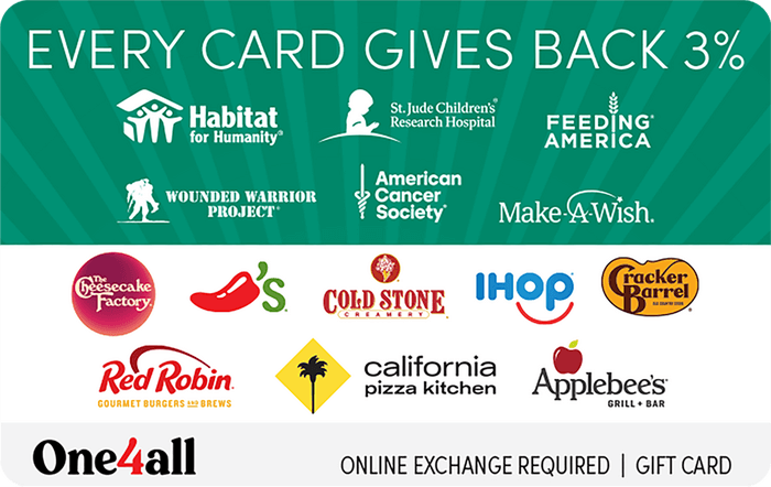 One4all Gift Card - Giving Good Gratitude