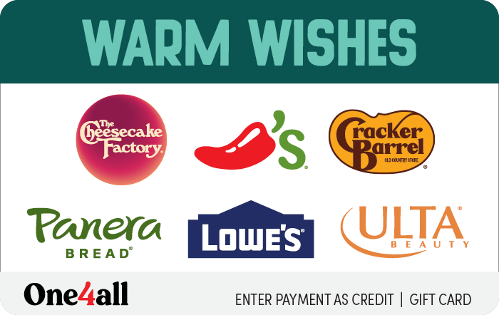 One4all Gift Card - Warm Wishes