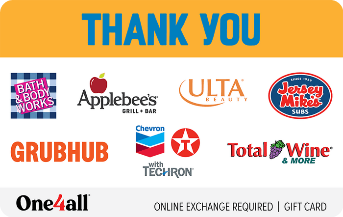 One4all Gift Card - Thank You